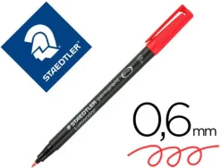 STAEDTLER ROTULADOR STAEDTLER LUMOCOLOR"F"ROJO 318-2 MAK080230