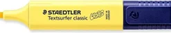 STAEDTLER TEXTSURFER CLASSIC 364 PASTEL MARCADOR FLUORESCENTE - PUNTA BISELADA - TRAZO ENTRE 1 - 5MM - TINTA CON BASE DE AGUA - COLOR AMARILLO GIRASOL