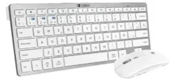 SUBBLIM COMBO MULTIDISPOSITIVO COMPACTO - CONECTIVIDAD INALAMBRICA MULTIDISPOSITIVO - COMPATIBLE CON WINDOWS, ANDROID, IOS Y MACOS - CONTROL MULTIMEDIA - TECLADO EN ESPAÑOL - COLOR BLANCO