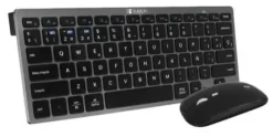 SUBBLIM COMBO MULTIDISPOSITIVO - TECLADO Y RATÓN - TECNOLOGÍA INALÁMBRICA BLUETOOTH Y RADIOFRECUENCIA 2.4G - RATÓN CON BATERÍA RECARGABLE Y 3 NIVELES DE DPI AJUSTABLES - COLOR NEGRO