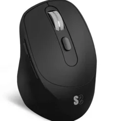 SUBBLIM CONFORT ERGO DUAL RATON INALAMBRICO BLUETOOTH, USB 2.4GHZ 2400DPI - 5 BOTONES - USO DIESTRO - COLOR NEGRO