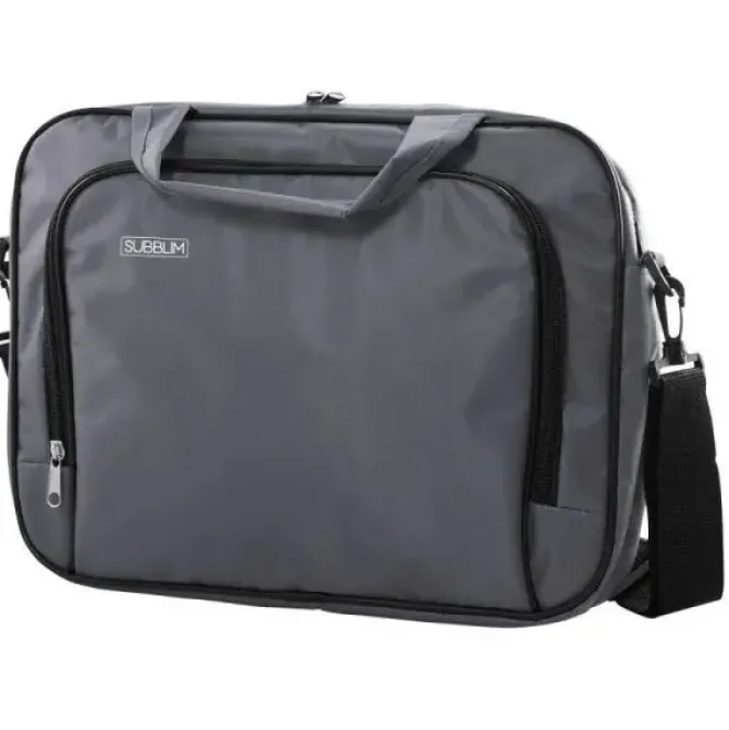 SUBBLIM ESTUCHE OXFORD PARA PORTÁTIL - MEDIDA: 410 MM - RESISTENTE Y ACOLCHADO - GRAN CAPACIDAD DE ALMACENAMIENTO - TRANSPORTE SEGURO - COLOR GRIS