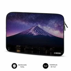 SUBBLIM FUNDA NEOPRENO TRENDY PARA PORTATIL 15.6 - GROSOR 3MM - RESISTENCIA A GOLPES - DISEÑO MOUNTAIN - COLOR NEGRO