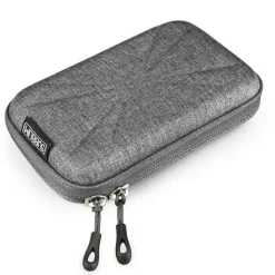 SUBBLIM FUNDA RÍGIDA PARA DISCO DURO - MEDIDA: 145X90X30MM - PROTECCIÓN ÓPTIMA CONTRA GOLPES - DOBLE TIRADOR DE APERTURA - BOLSILLO PARA ACCESORIOS - COLOR GRIS