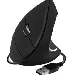 SUBBLIM GLIDE VERTICAL ERGO RATON VERTICAL USB 1600DPI - 5 BOTONES - USO DIESTRO - COLOR NEGRO