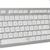 SUBBLIM TECLADO ERGO CON CONEXION POR CABLE USB PLUG & PLAY - TECLAS ERGONOMICAS DE BAJO PERFIL Y FORMA CONCAVA - PULSACIONES SILENCIOSAS Y SUAVES - DISPOSICION DE TAMAÑO COMPLETO - COLOR BLANCO