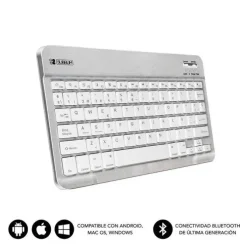 SUBBLIM TECLADO SMART BLUETOOTH - ULTRAFINO Y ULTRALIGERO - CONECTIVIDAD WIRELESS BLUETOOTH 30 - COMPATIBLE CON APPLE, ANDROID, WINDOWS Y SMART TV - DISEÑO SLIM DE 6MM - TECLAS TIPO CHICLET - BATERIA