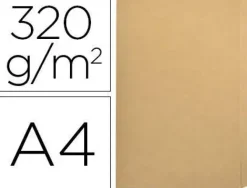 SUBCARPETA CARTULINA GIO FOLIO POCKET BOLSA CON SOLAPA INTENSO KRAFT BICOLOR 320G/M2