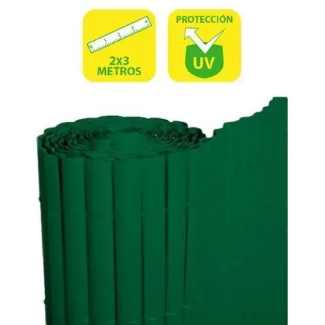 SUNGARDEN CAÑIZO PLASTICO DOBLE CARA 2X3M - COLOR VERDE