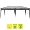 SUNGARDEN CARPA PLEGABLE ACERO 3X6M - COLOR GRIS
