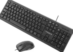TACENS PACK USB TECLADO + RATON ERGONOMICO 1200DPI 3 BOTONES - CABLE DE 1.30M