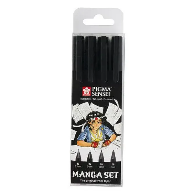 TALENS SAKURA MANGA ESTUCHE EXCLUSIVO DE 4 PIGMA SENSEI (POPIGSEN4) POPIGSEN4
