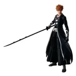 TAMASHII NATIONS SH FIGUARTS BLEACH: THOUSAND-YEAR BLOOD WAR ICHIGO KUROSAKI MODO BANKAI TENSAZANGETSU - FIGURA ARTICULADA - ALTURA 15CM APROX.
