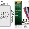 TAPA DE ENCUADERNACION FELLOWES DIN A4 POLIPROPILENO NEGRO 280 MICRAS PACK DE 100 UNIDADES