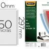 TAPA DE ENCUADERNACION FELLOWES DIN A4 PVC 150 MICRAS TRANSPARENTE PACK DE 100 UNIDADES