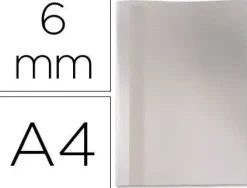 TAPA DE ENCUADERNACION TERMICA DE PVC Y CARTULINA LOMO DE 6MMCAJA DE 100 UNIDADES