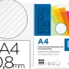TAPA ENCUADERNACION LIDERPAPEL POLIPROPILENO ONDULADO A4 0.8 MM TRANSPARENTE PAQUETE DE 50 UDS