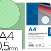 TAPA ENCUADERNACION LIDERPAPEL POLIPROPILENO RAYADO A4 0.5MM VERDE PAQUETE DE 100 UNIDADES
