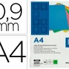 TAPA ENCUADERNACION LIDERPAPEL CARTON A4 0,9MM VERDE FLUOR PAQUETE DE 50 UNIDADES