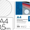 TAPA ENCUADERNACION LIDERPAPEL POLIPROPILENO RAYADO A4 0.5MM TRANSPARENTE PAQUETE DE 100 UNIDADES