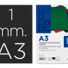 TAPA ENCUADERNACION LIDERPAPEL CARTON A3 1MM NEGRA PAQUETE DE 50 UNIDADES