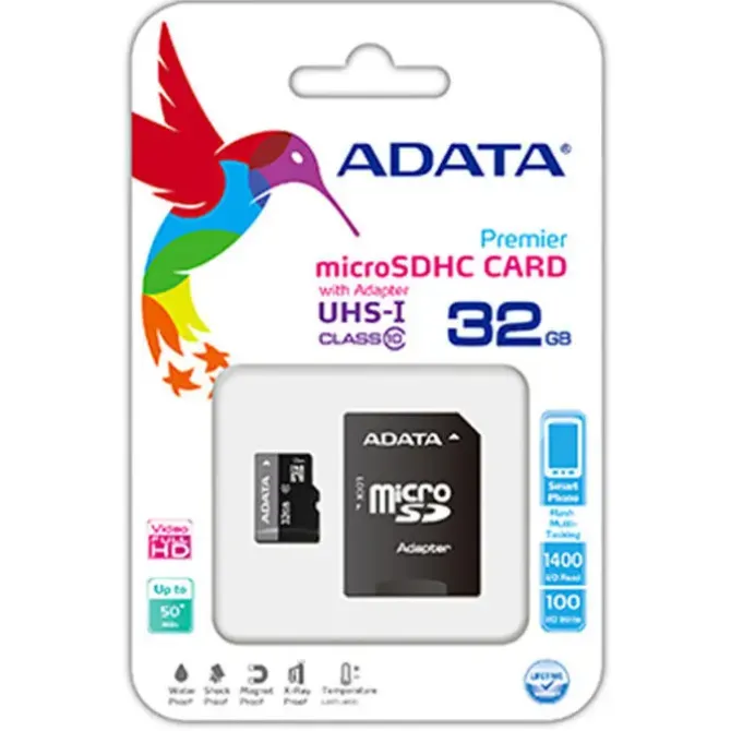 TARJETA MEMORIA ADATA MICRO CL10 32GB AUSDH32GUICL1 MAK248081