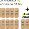 TECHONE CLIPTECH PACK 10+3 MEMORIAS USB 2.0 32GB (PENDRIVE)
