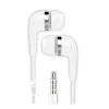 TECHONETECH BSK AURICULARES CON MICROFONO INTEGRADO - CONEXION JACK 3.5MM - ASISTENTE VOZ - CABLE DE 1.20M - COLOR BLANCO