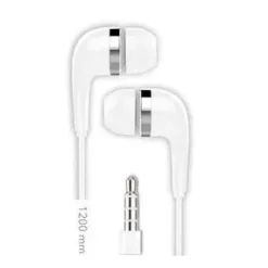 TECHONETECH BSK AURICULARES CON MICROFONO INTEGRADO - CONEXION JACK 3.5MM - ASISTENTE VOZ - CABLE DE 1.20M - COLOR BLANCO