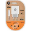 TECHONETECH CARGADOR DE PARED PD 20W + CABLE USB-C A USB-C