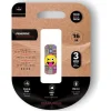 TECHONETECH CLIP TECH EMOJI GUIÑO MEMORIA USB 2.0 16GB (PENDRIVE)