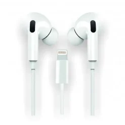 TECHONETECH EAR TECH HOP AURICULARES INTRAURALES INNER LIGHTNING - MICROFONO INTEGRADO - ASISTENTE VOZ - CABLE DE 1.20M