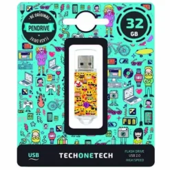 TECHONETECH EMOJIS MEMORIA USB 2.0 32GB (PENDRIVE)