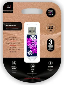 TECHONETECH FLOWER POWER MEMORIA USB 2.0 32GB (PENDRIVE)