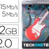 TECHONETECH GUITARRA RED ONE MEMORIA USB 2.0 32GB (PENDRIVE)