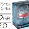 TECHONETECH HIPPIE VAN BANG CAMPER MEMORIA USB 2.0 32GB (PENDRIVE)