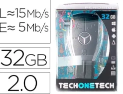 TECHONETECH LLAVE MERCEDES MEMORIA USB 2.0 32GB (PENDRIVE)