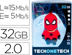 TECHONETECH SUPER SPIDER MEMORIA USB 2.0 32GB (PENDRIVE)