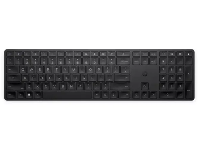 TECLADO HP 455 PROGRAMABLE INALAMBRICO ILUMINACION RGB COLOR NEGRO