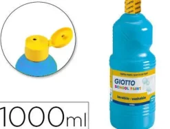 TEMPERA LIQUIDA GIOTTO ESCOLAR LAVABLE 1000 ML AZUL CYAN