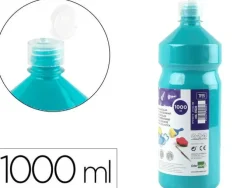 TEMPERA LIQUIDA LIDERPAPEL ESCOLAR 1000 ML TURQUESA