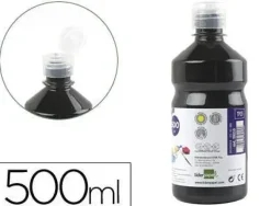 TEMPERA LIQUIDA LIDERPAPEL ESCOLAR 500 ML NEGRO