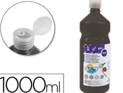 TEMPERA LIQUIDA LIDERPAPEL ESCOLAR 1000 ML NEGRO