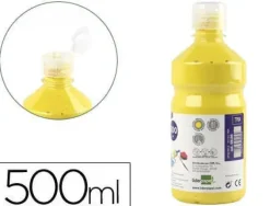 TEMPERA LIQUIDA LIDERPAPEL ESCOLAR 500 ML AMARILLO