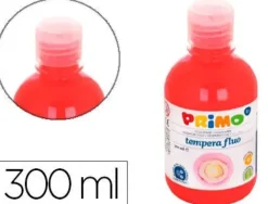 TEMPERA LIQUIDA PRIMO ESCOLAR 300 ML ROJO FLUORESCENTE