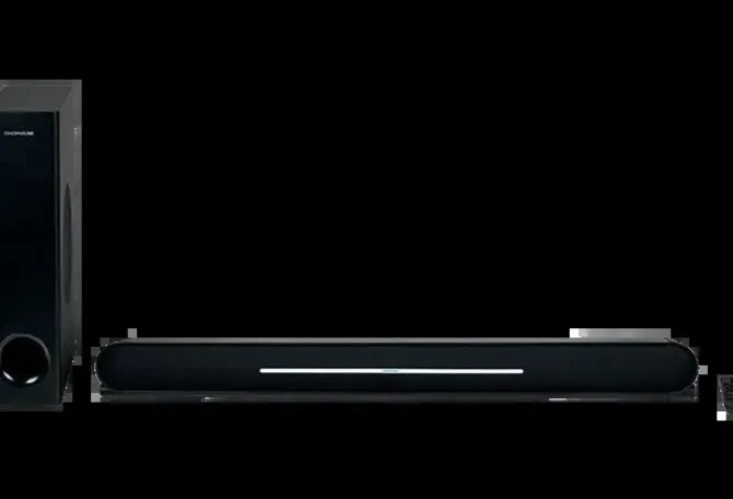 THOMSON SB600BTS BARRA DE SONIDO 500W CON SUBWOOFER BLUETOOTH 5.0 - INCLINACION AJUSTABLE - ENTRADA DIGITAL CEC, AUX 3,5MM, OPTICA, ARC - MANDO A DISTANCIA - COLOR NEGRO