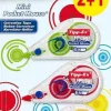 TIPP-EX MINI POCKET MOUSE FASHION 2+1 PACK DE 3 CINTAS CORRECTORAS 5MM X 6M - RESISTENTE - ESCRITURA INSTANTANEA