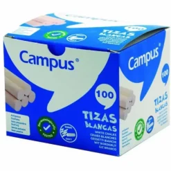 TIZAS CAMPUS BLANCO /CAJA 100UD