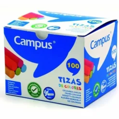 TIZAS CAMPUS COLORES /CAJA 100UD