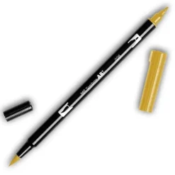 TOMBOW ABT ROTULADOR 026 DOBLE PUNTA PINCEL Y PUNTA FINA 0,8MM COLOR 026 AMARILLO ORO